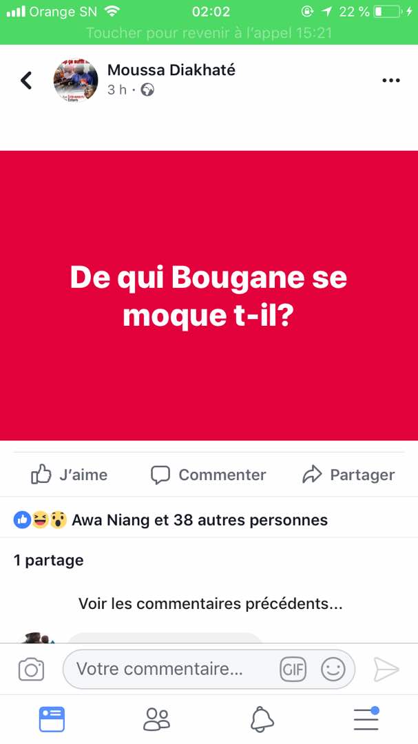 Les internautes critiquent l'homme politique Bougane Guèye Dany après son Interview