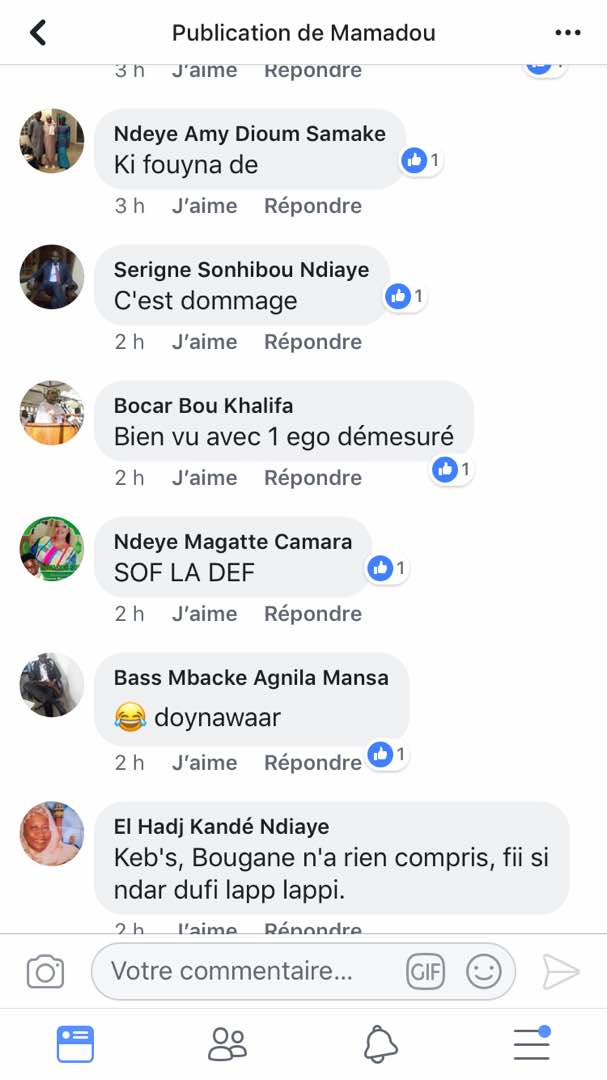 Les internautes critiquent l'homme politique Bougane Guèye Dany après son Interview