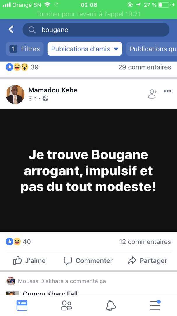 Les internautes critiquent l'homme politique Bougane Guèye Dany après son Interview