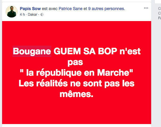 Les internautes critiquent l'homme politique Bougane Guèye Dany après son Interview