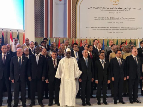Sidiki Kaba au Conseil des Ministres des Affaires étrangères de l’OCI à Dacca au Bangladesh, le 5 Mai 2018