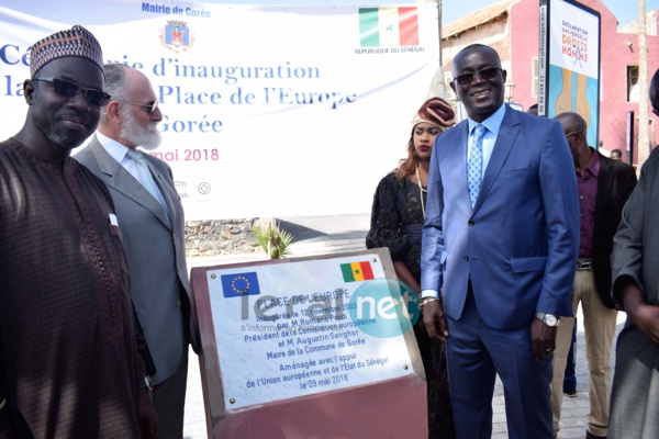Photos : La nouvelle Place de l'Europe à Gorée a été inaugurée