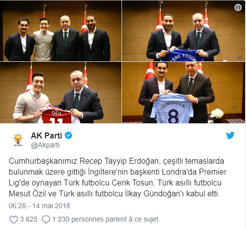 Özil et Gündogan, les photos polémiques avec le président Erdogan