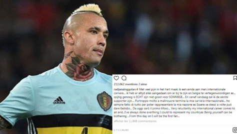 Mondial 2018 – Nainggolan, non retenu, arrête avec les « Diables Rouges »