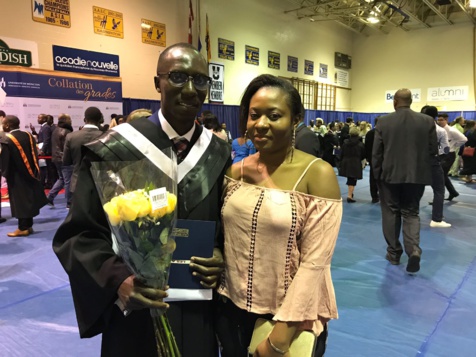 Saër Samb, le fils de Khadim Samb, décroche son Baccalauréat en sciences infirmières à l’Université de Moncton au Canada