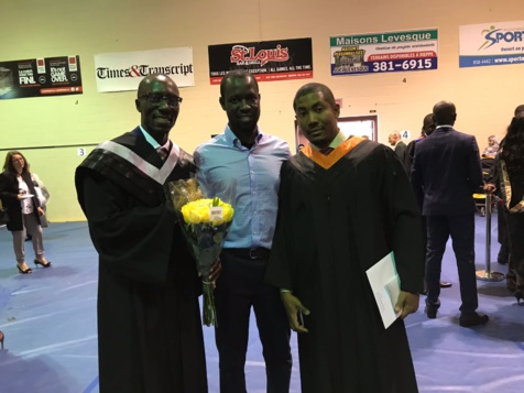 Saër Samb, le fils de Khadim Samb, décroche son Baccalauréat en sciences infirmières à l’Université de Moncton au Canada