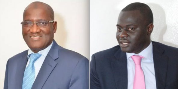 À gauche, Mansour Elimane Kane. À droite, Khadim Bâ. © DR