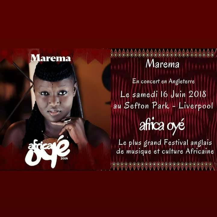 Maréma Fall a joué au festival Africa Oyé au Sefton Park à Liverpool 