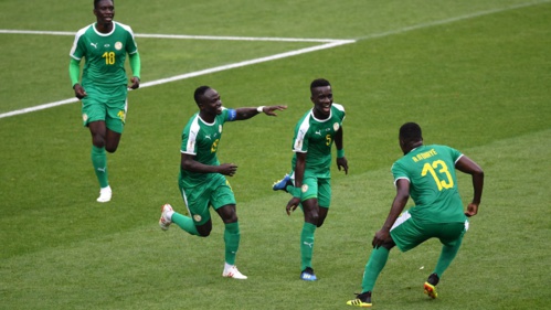 Photos : Gana Guèye auteur d'une frappe détournée par Cionek sur le but sénégalais contre la Pologne 