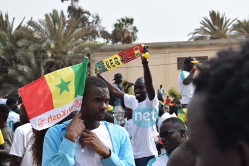 Photos : l'ambiance chez les supporters sénégalais à la Place de l'Obélisque