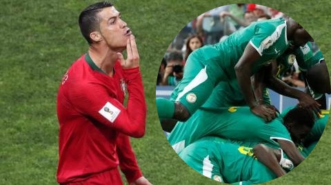 Ronaldo en mode 12e Gaïndé, encourage les lions de la Téranga !