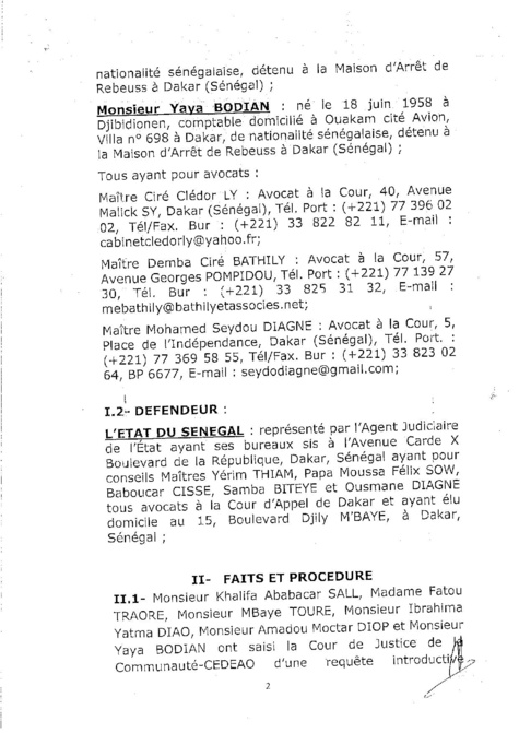  L'arrêt de la Cour de justice de la Cedeao sur l'affaire Khalifa Sall (PART 1)
