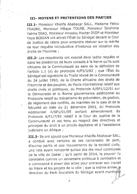  L'arrêt de la Cour de justice de la Cedeao sur l'affaire Khalifa Sall (PART 1)