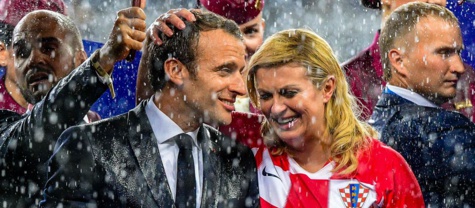 Photos: Emmanuel Macron et la présidente croate Kolinda Grabar-Kitarovic, comme dans un conte de fées