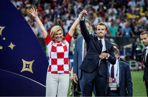 Photos: Emmanuel Macron et la présidente croate Kolinda Grabar-Kitarovic, comme dans un conte de fées
