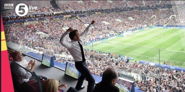 France-Croatie: la joie (pas du tout contenue) d'Emmanuel Macron