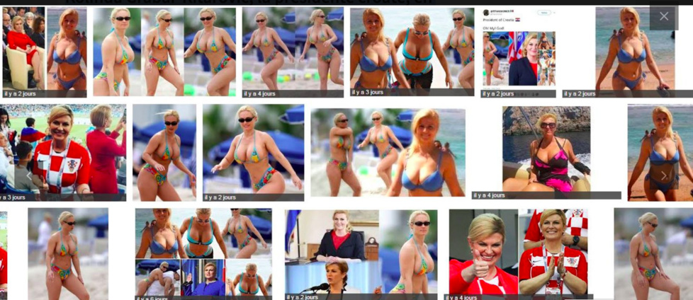 Kolinda Grabar-Kitarovic, la présidente croate, en bikini: non, ce n'est pas elle sur ces photos ( Leral )