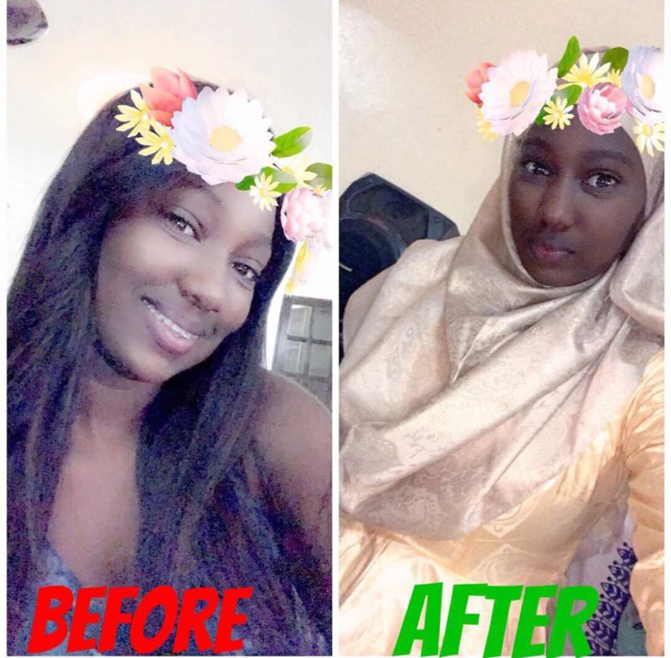 Photos : Avant et après avoir porté le Hijab, regardez les photos de ces filles sur Snapchat