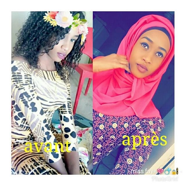 Photos : Avant et après avoir porté le Hijab, regardez les photos de ces filles sur Snapchat