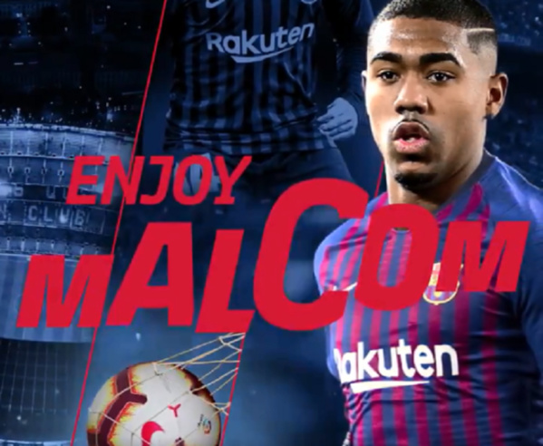 Le Barça officialise le recrutement de Malcom
