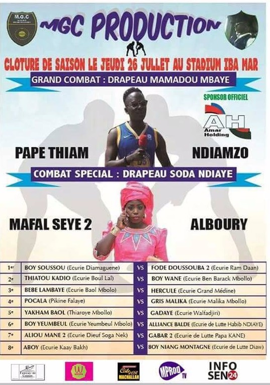 Rediffusion : Le Grand Combat de Lutte Drapeau Modou Mbaye en direct HD sur leral