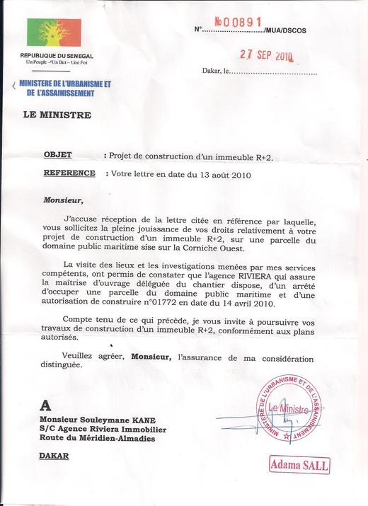 Le Ministre Adama Sall et l’Agence Riviera cités dans un scandale