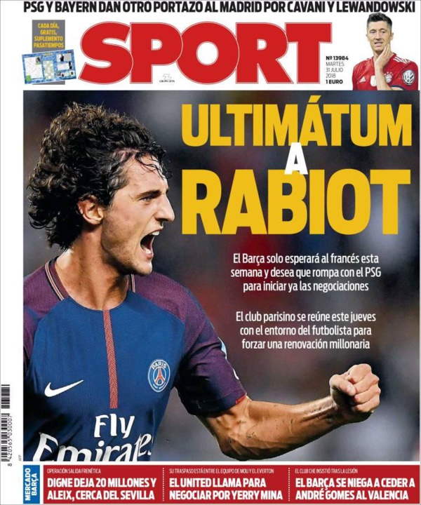 Barcelone met la pression sur Rabiot