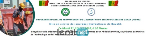 Photos : Cérémonie de la mise en oeuvre des ouvrages hydrauliques de Bayakh par le PM Abdallah Dionne 