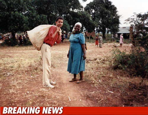 Photo : Barack Obama en vacances chez sa tante au Kenya