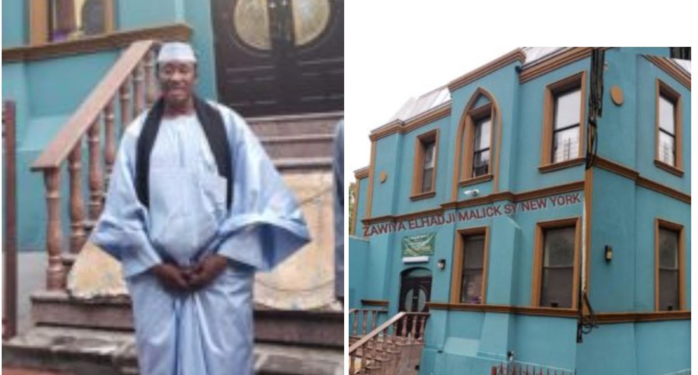 Serigne Mame Mor Mbacké à la Zawiya Seydil Hadji Malick Sy de New York