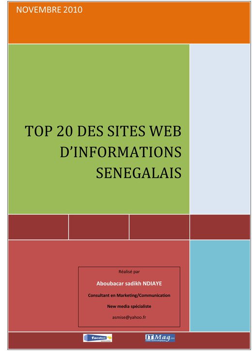 [Documents] Top 20 des sites web d’informations sénégalais: Seneweb.com et leral.net en tête du peloton.