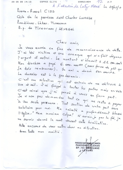 Lettre 1