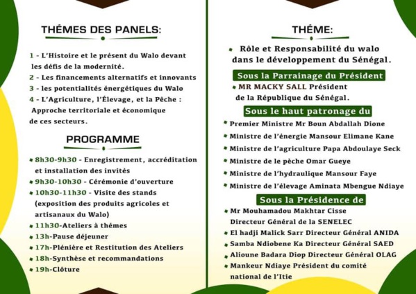 Publireportage : Forum du Walo en direct