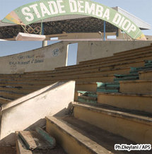 La tribune découverte de Demba Diop menace de tomber en ruine