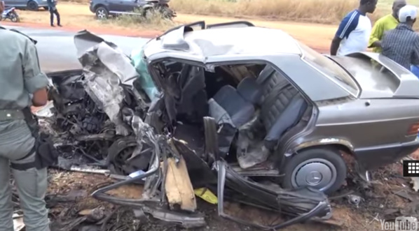 Accident à Louga :  Une collusion entre une 4X4 et une Mercedes fait deux morts