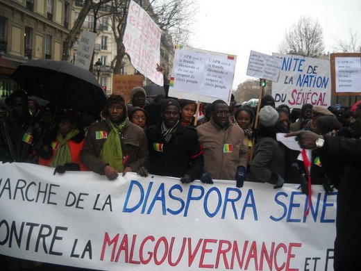 Senegal - France : La diaspora dit NON à Wade et à la mal gouvernance