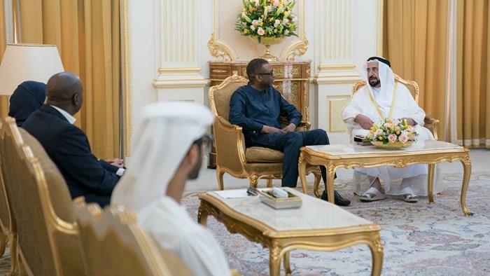 MR YOUSSOU N’DOUR REÇU PAR SON ALTESSE SHEIKH DR. SULTAN BIN MOHAMED AL QASIMI… MR YOUSSOU N’DOUR REÇU PAR SON ALTESSE SHEIKH DR. SULTAN BIN MOHAMED AL QASIMI…