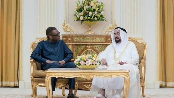 Emirats Arabe Unis : Youssou Ndour reçu par son altesse Sheikh Dr. Sultan bin Mohamed Al Qasimi