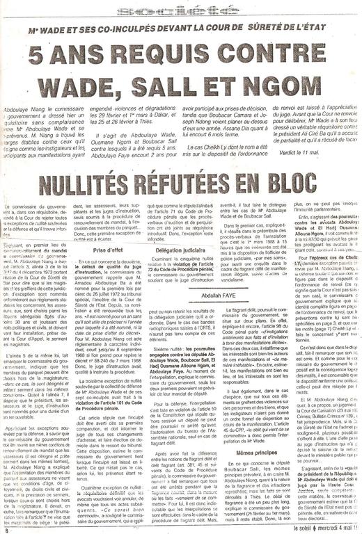 [Document] Cheikh Ly, le plus jeune co-détenu politique de Wade en 1988 : « Je cours après une audience depuis 11 ans, mais mes compagnons du Pds m’ont oublié »