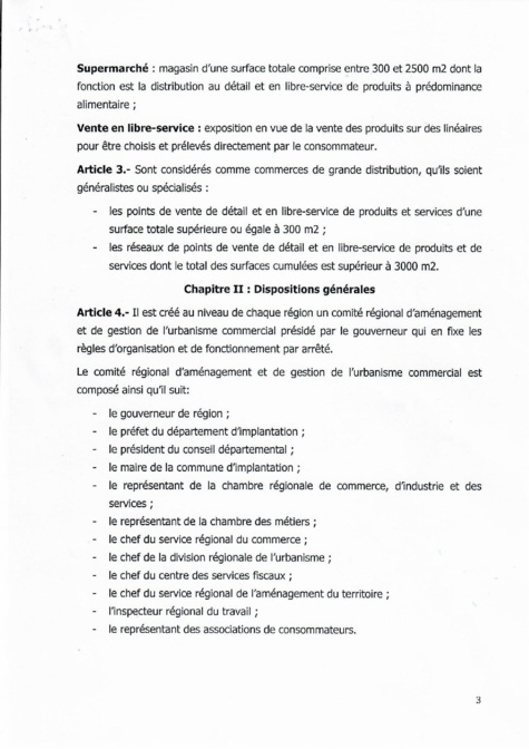  Décret 2018 1888 réglementant les commerces de grande distribution au Sénégal (document)