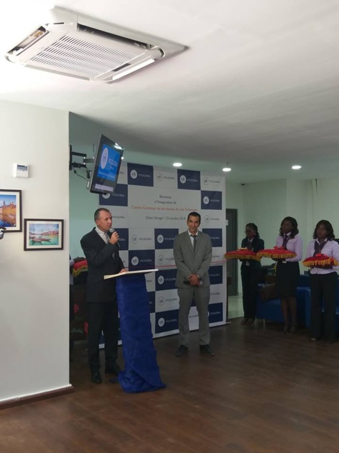 Recueil des demandes de visas Schengen: les nouveaux locaux de VFS inaugurés par le Consul général de France, M. Olivier Serot-Almeras