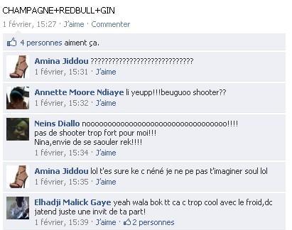 Whisky, Vodka, Gin, Red bull… le nouveau langage codé des jeunes filles sénégalaises sur facebook