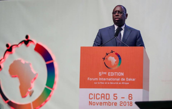 5e EDITION FORUM PAIX ET SÉCURITÉ: L'Intégralité du discours du Président Macky Sall