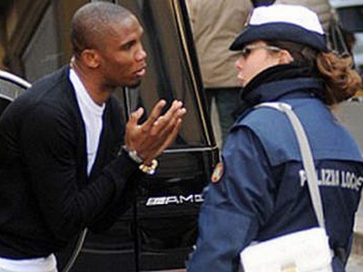 Samuel Eto'o ne veut pas payer…60 euros