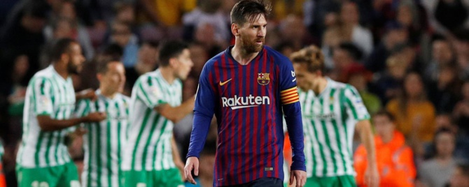Le Barça surpris à domicile par le Betis, une première depuis 2016