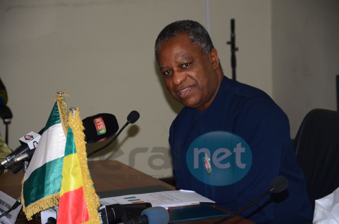 Photos : Séance de travail entre Me Sidiki Kaba et son homologue nigerian, Geoffrey Onyeama