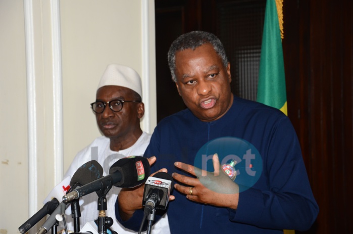 Photos : Séance de travail entre Me Sidiki Kaba et son homologue nigerian, Geoffrey Onyeama