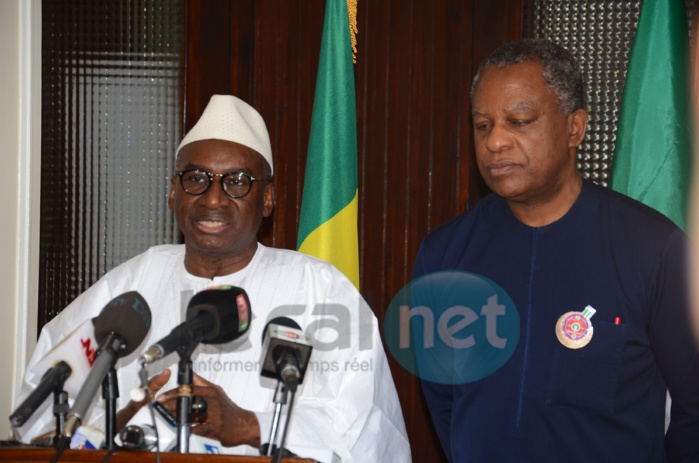Photos : Séance de travail entre Me Sidiki Kaba et son homologue nigerian, Geoffrey Onyeama