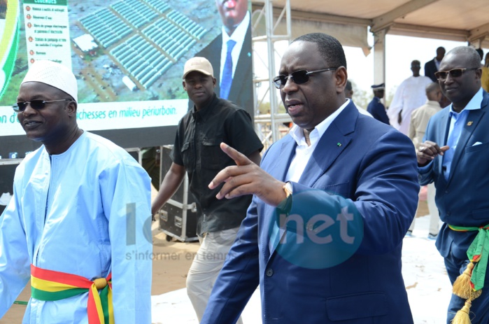 Photos -  Lancement du Domaine agricole communautaire (DAC) de Sangalkam par le Président Macky Sall en présence de Oumar Guèye