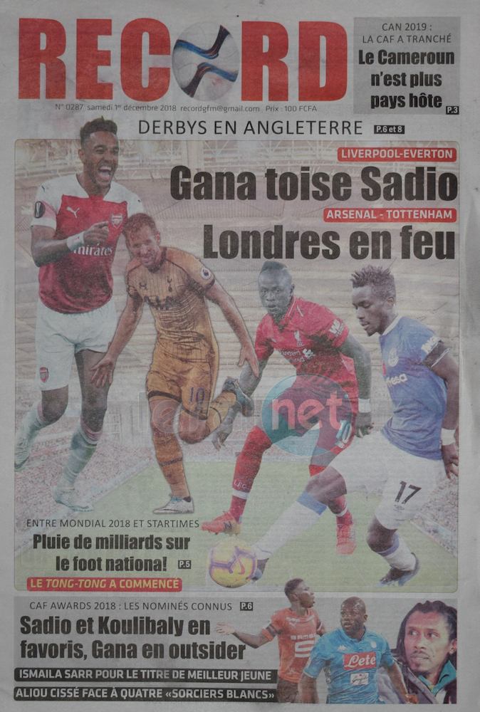 Les UNES des journaux du samedi 01 décembre 2018 www.leral.net